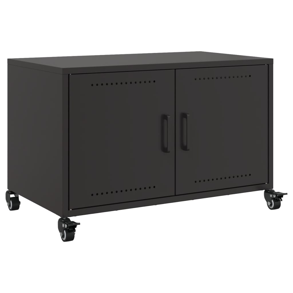 TV-Schrank Schwarz 68x39x43,5 cm Stahl