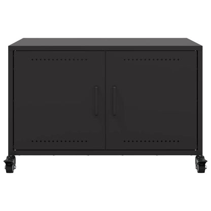 TV-Schrank Schwarz 68x39x43,5 cm Stahl