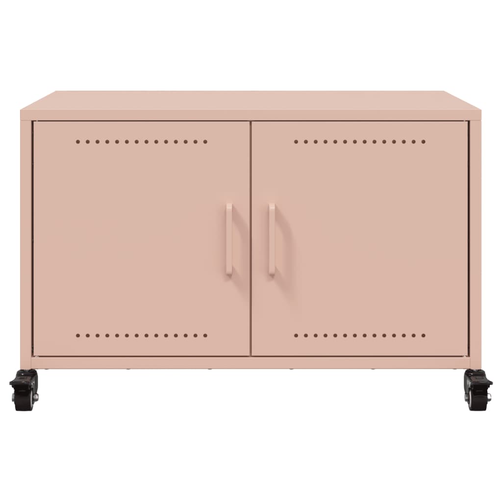 TV-Schrank Rosa 68x39x43,5 cm Stahl