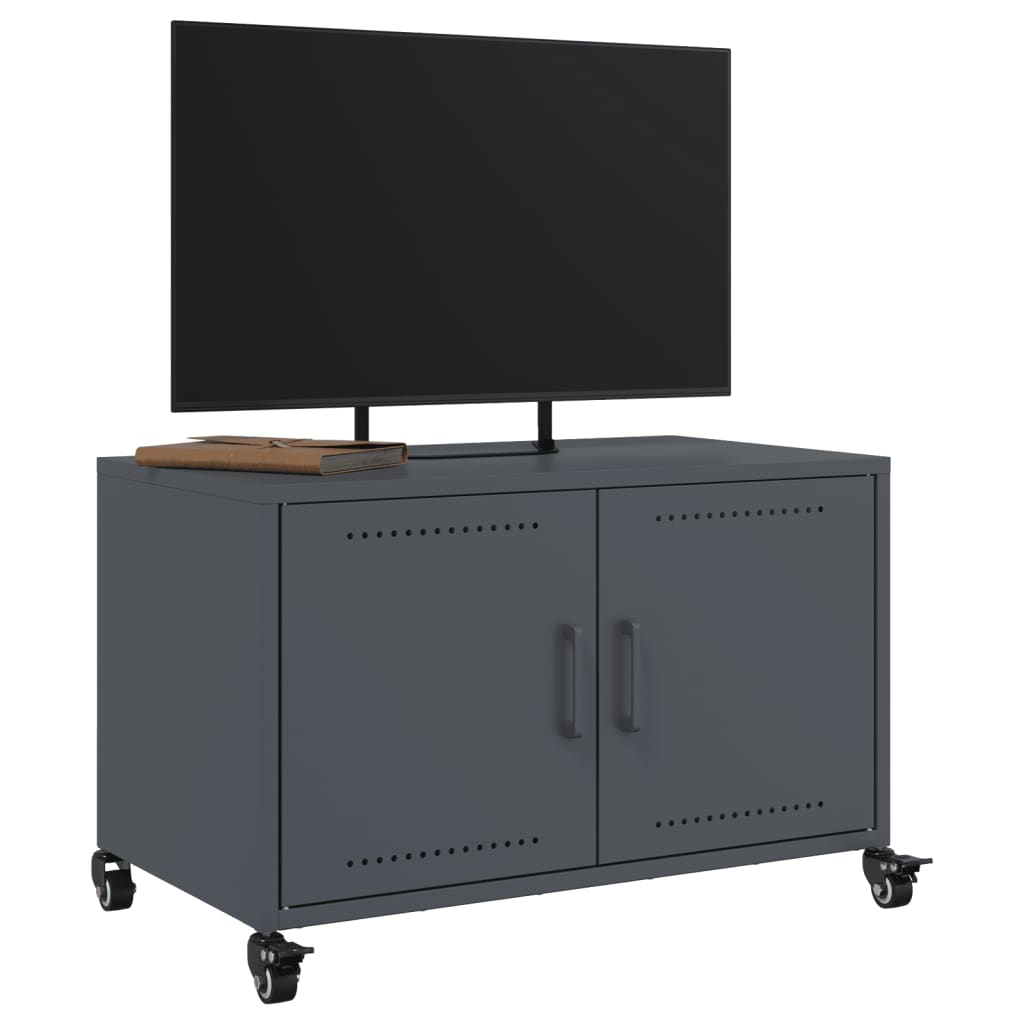 TV-Schrank Anthrazit 68x39x43,5 cm Stahl