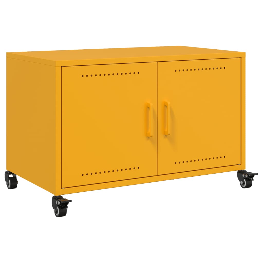 TV-Schrank Senfgelb 68x39x43,5 cm Stahl