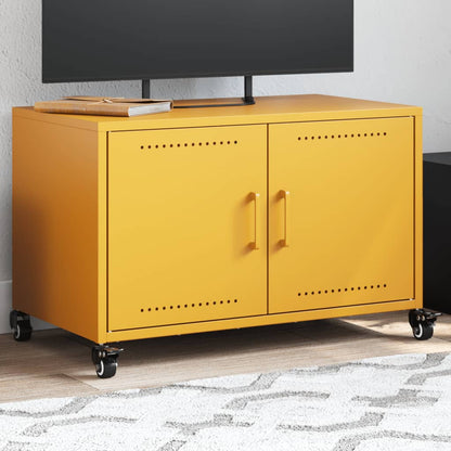 TV-Schrank Senfgelb 68x39x43,5 cm Stahl