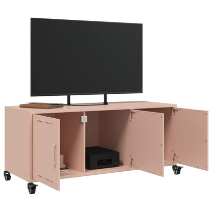 TV-Schrank Rosa 100,5x39x43,5 cm Stahl