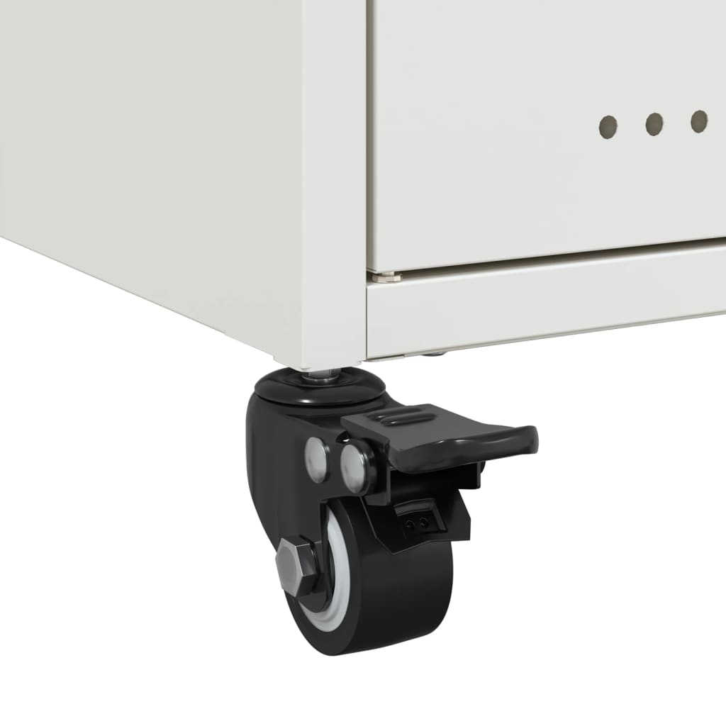 TV-Schrank Weiß 100,5x39x43,5 cm Stahl