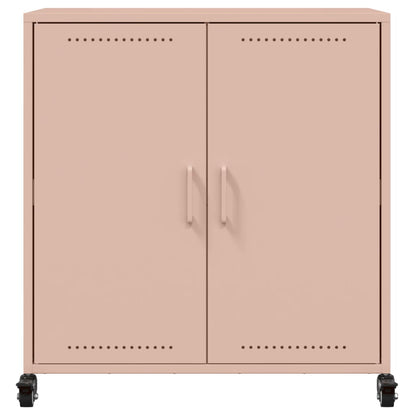 vidaXL Sideboard Rosa 68,5x39x72 cm Stahl