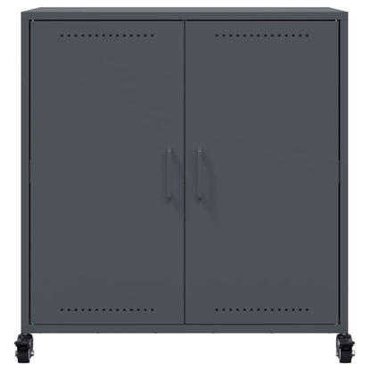 vidaXL Sideboard Anthrazit 68,5x39x72 cm Stahl