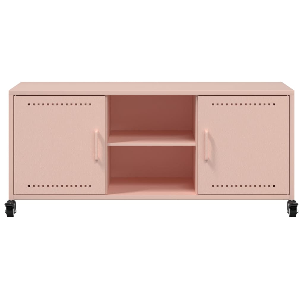 TV-Schrank Rosa 100,5x39x43,5 cm Stahl