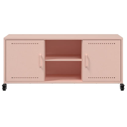 TV-Schrank Rosa 100,5x39x43,5 cm Stahl