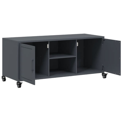 TV-Schrank Anthrazit 100,5x39x43,5 cm Stahl