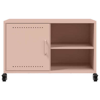 TV-Schrank Rosa 68x39x43,5 cm Stahl