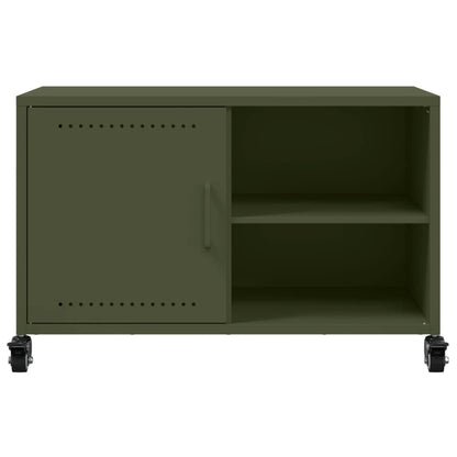 TV-Schrank Olivgrün 68x39x43,5 cm Stahl