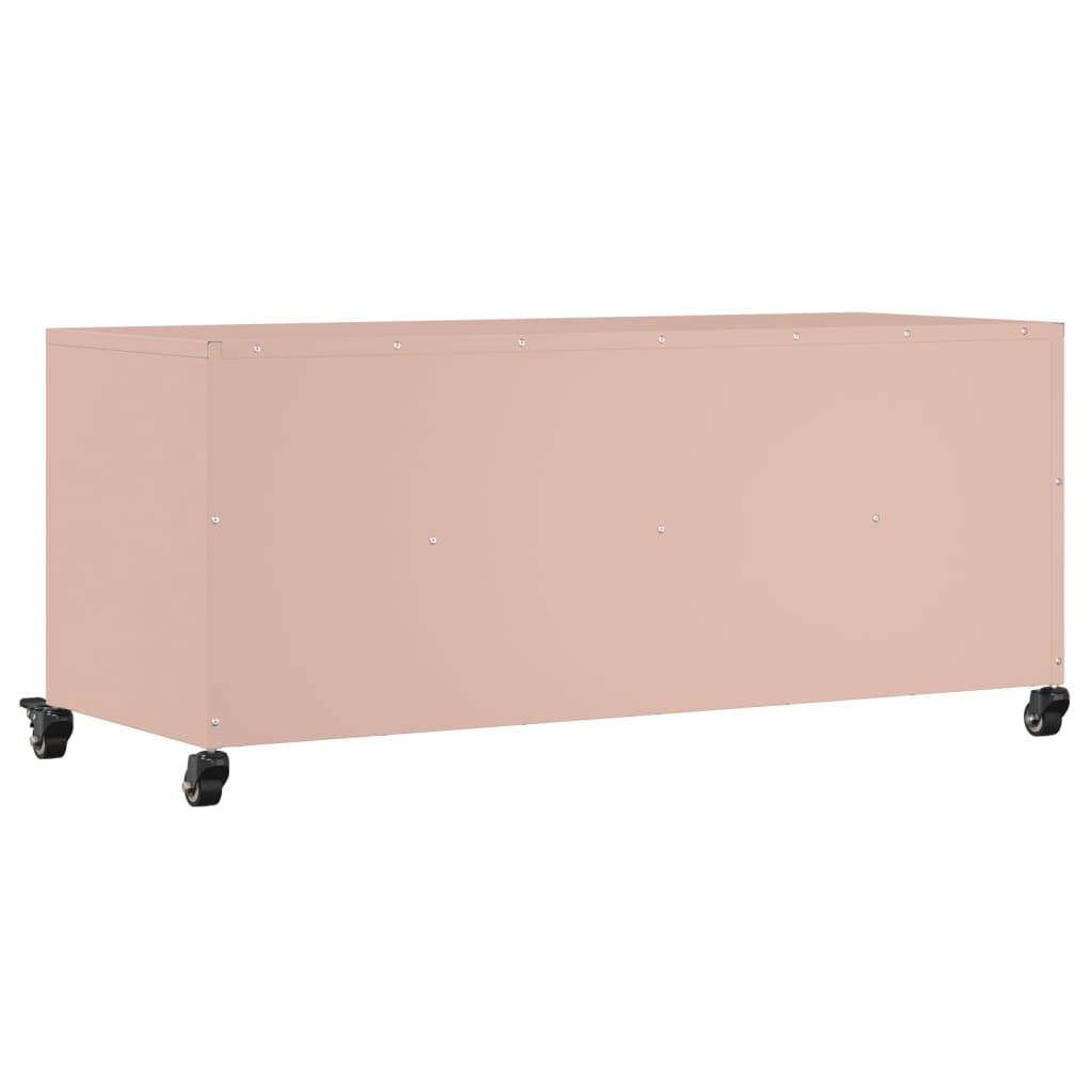 TV-Schrank Rosa 100,5x39x43,5 cm Stahl