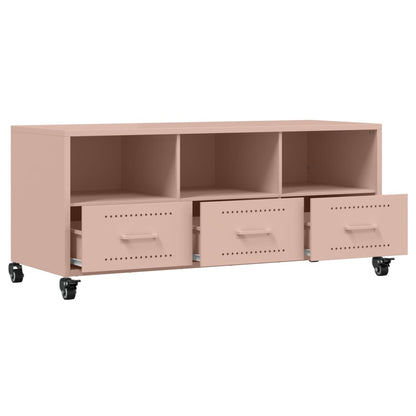 TV-Schrank Rosa 100,5x39x43,5 cm Stahl