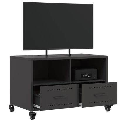 TV-Schrank Schwarz 68x39x43,5 cm Stahl