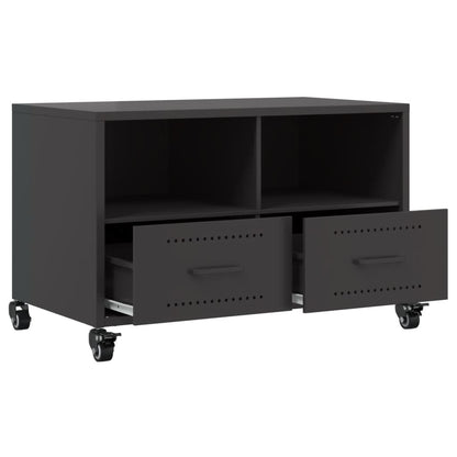 TV-Schrank Schwarz 68x39x43,5 cm Stahl