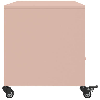 TV-Schrank Rosa 68x39x43,5 cm Stahl