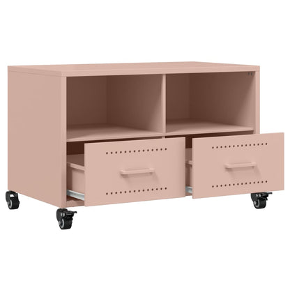 TV-Schrank Rosa 68x39x43,5 cm Stahl