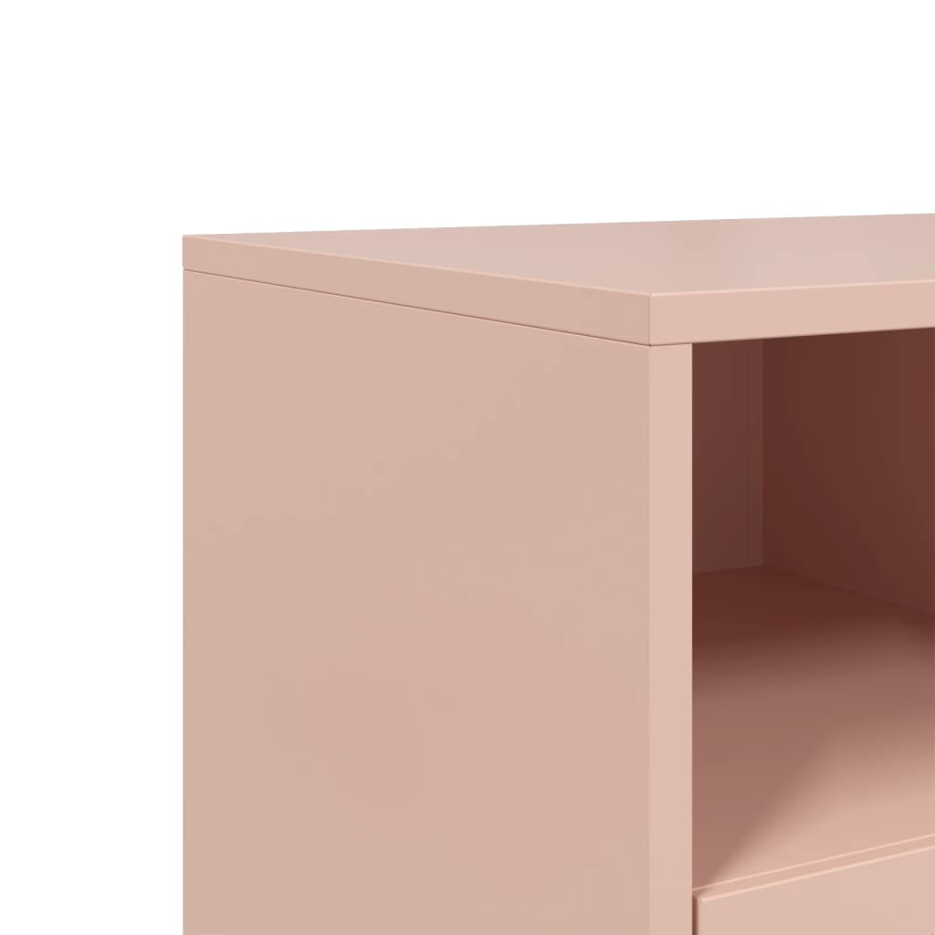 TV-Schrank Rosa 68x39x43,5 cm Stahl