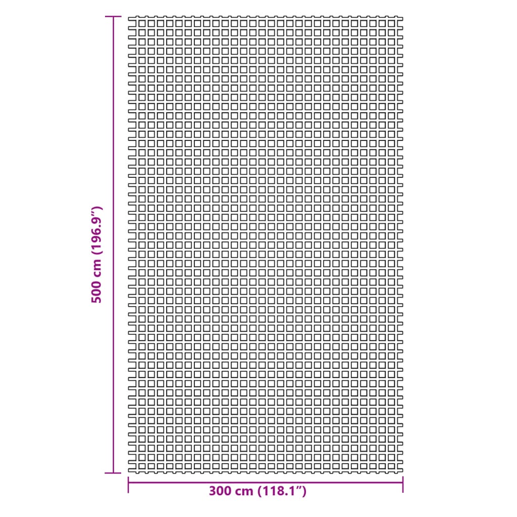 Zeltteppich Anthrazit 5x3 m