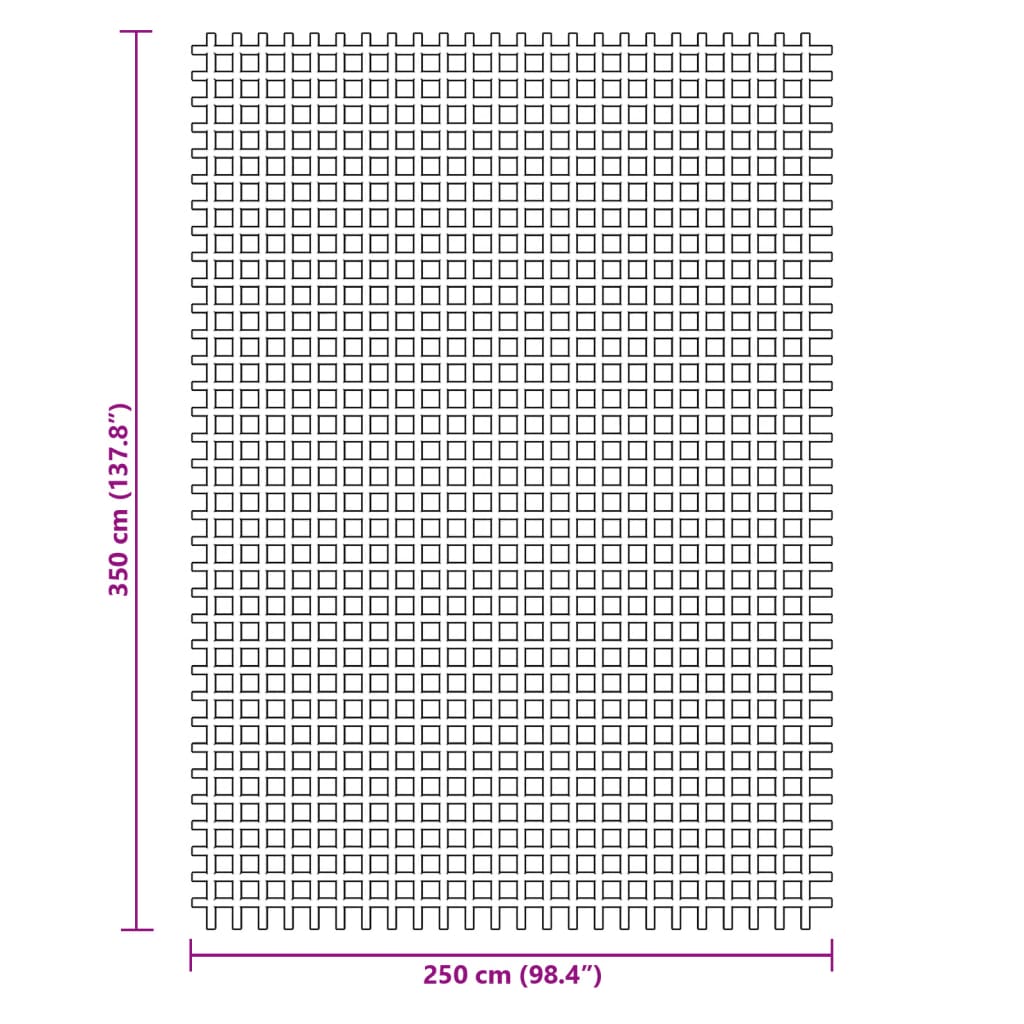 Zeltteppich Blau 3,5x2,5 m