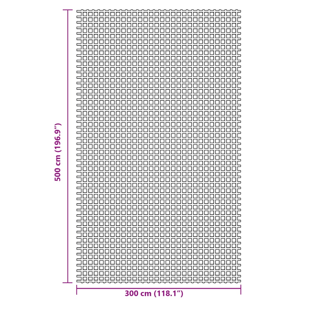 Zeltteppich Blau 5x3 m