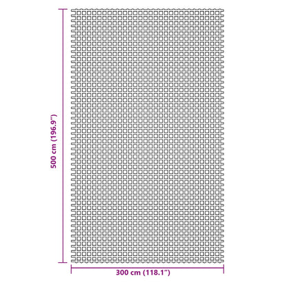 Zeltteppich Blau 5x3 m