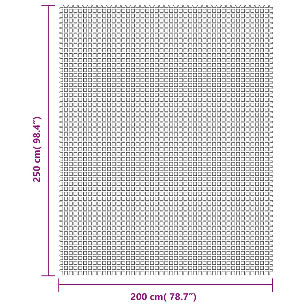 Zeltteppich Hellgrau 2,5x2 m