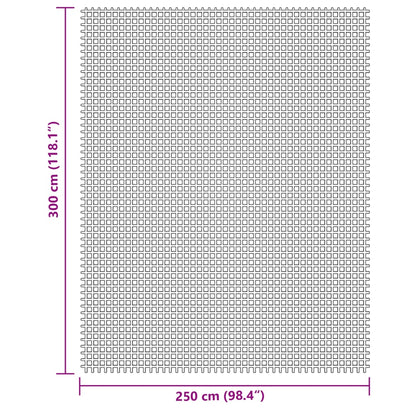 Zeltteppich Hellgrau 3x2,5 m