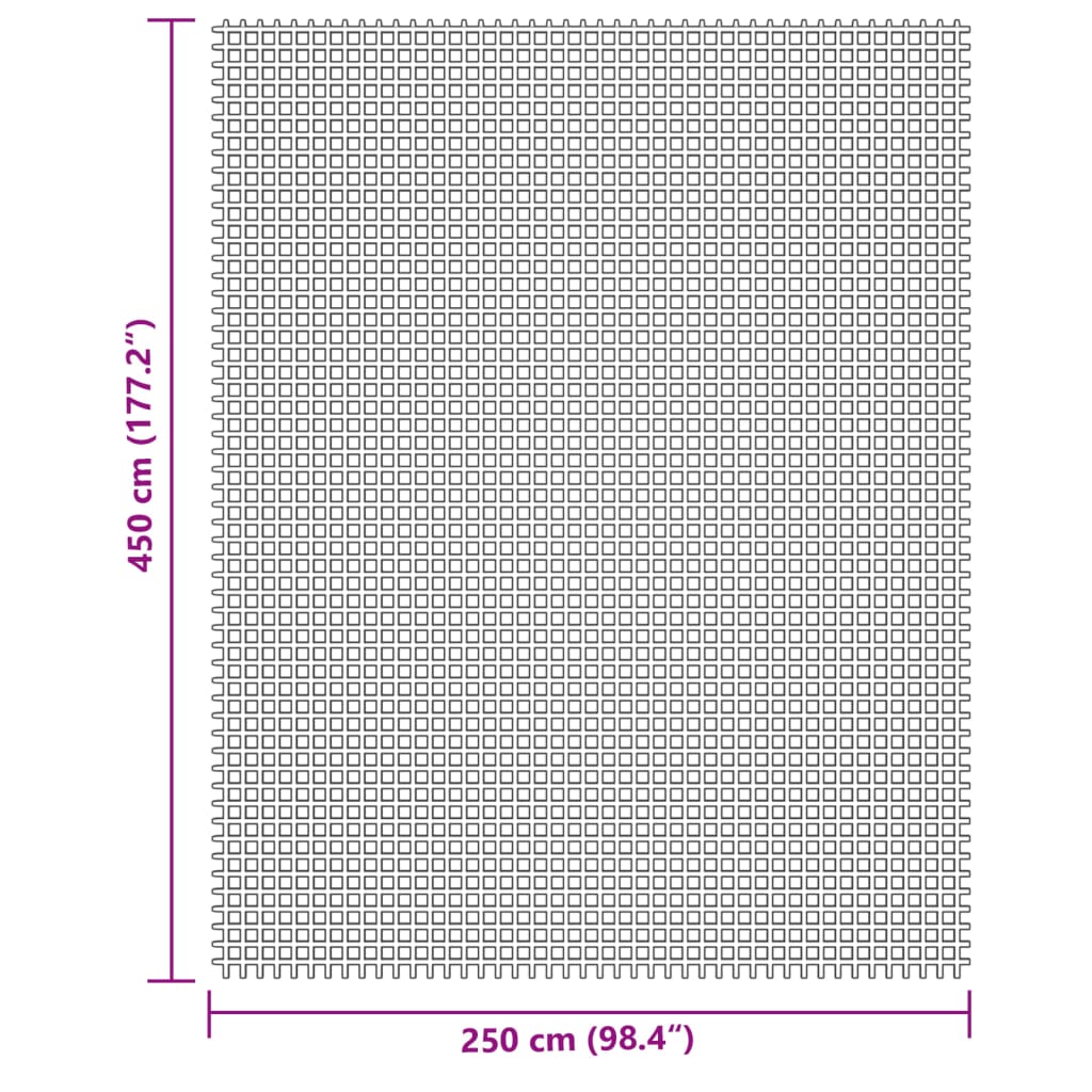 Zeltteppich Hellgrau 4,5x2,5 m