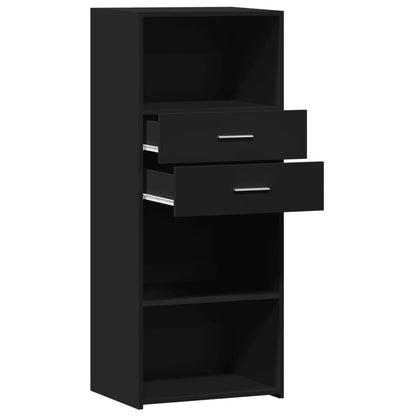 Highboard Schwarz 50x42,5x124 cm Holzwerkstoff