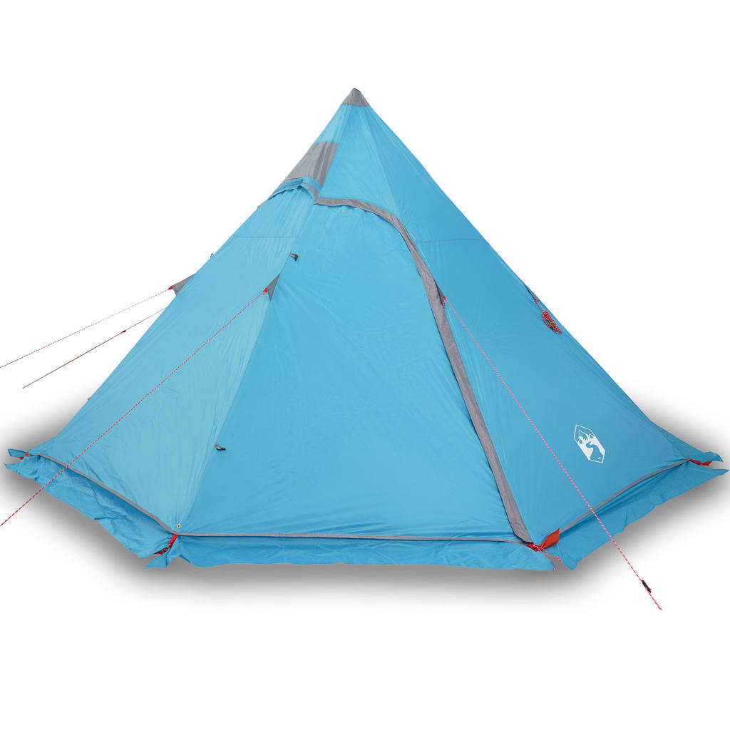 Tipi-Campingzelt 5 Person Blau Wasserdicht