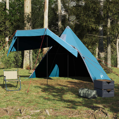 Tipi-Campingzelt 5 Person Blau Wasserdicht