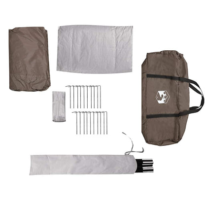 Tipi-Familienzelt 8 Personen Braun Wasserdicht