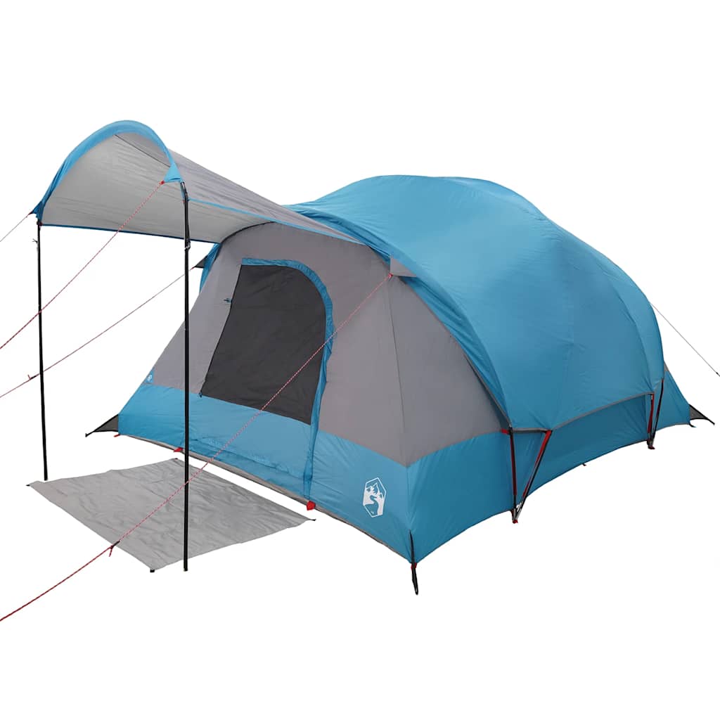 Tunnel-Familienzelt 8 Personen Blau Wasserdicht