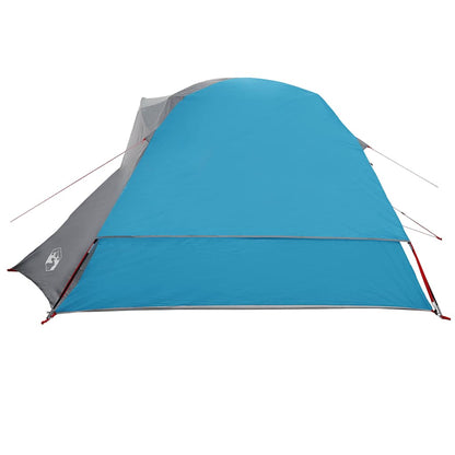 Campingzelt 4 Personen Blau Wasserdicht