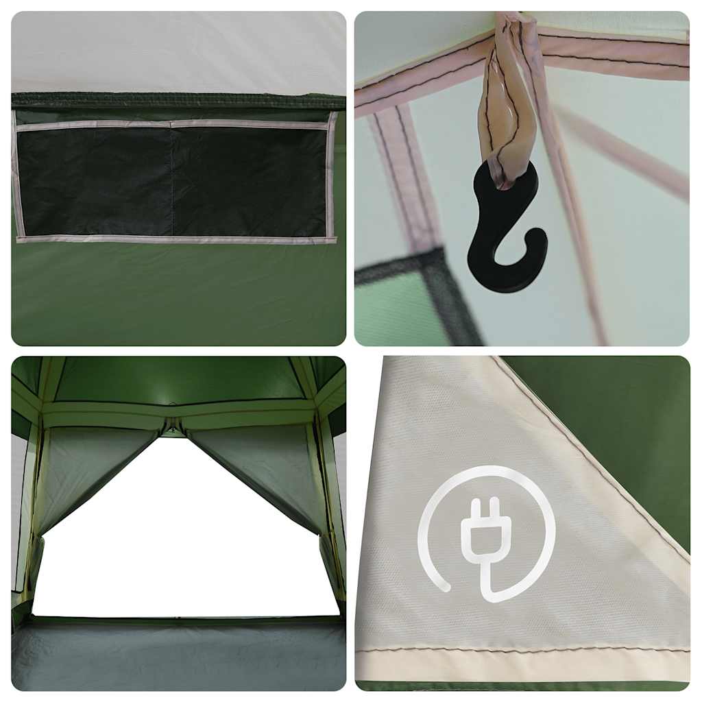 Familienzelt für 6 Personen Grün Wasserdicht