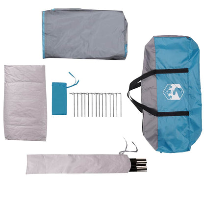 Familienzelt Iglu für 6 Personen Blau Wasserdicht