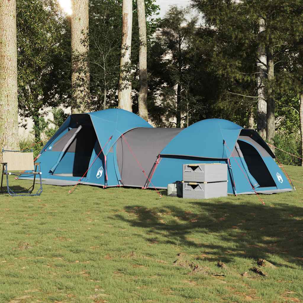 Campingzelt 5 Personen Blau Wasserdicht