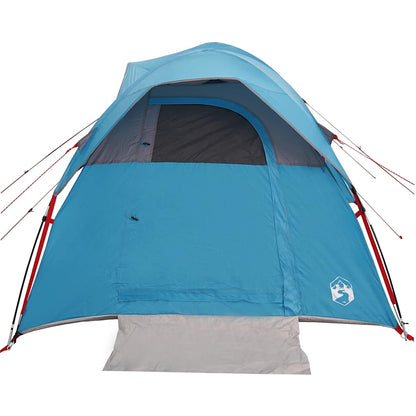 Campingzelt 5 Personen Blau Wasserdicht