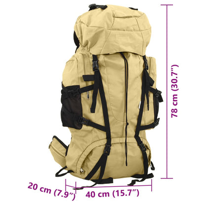 Wanderrucksack Khaki 80 L Oxford-Gewebe