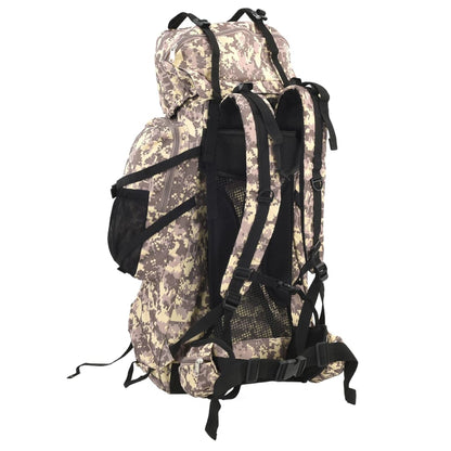 Wanderrucksack Kamelbraun Tarnfarben 100 L Oxford-Gewebe