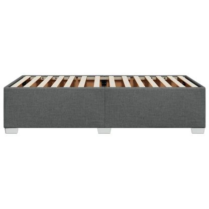 Bettgestell ohne Matratze Dunkelgrau 80x200 cm Stoff