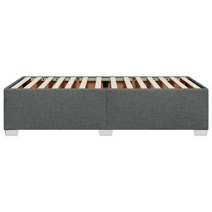Bettgestell ohne Matratze Dunkelgrau 90x190 cm Stoff