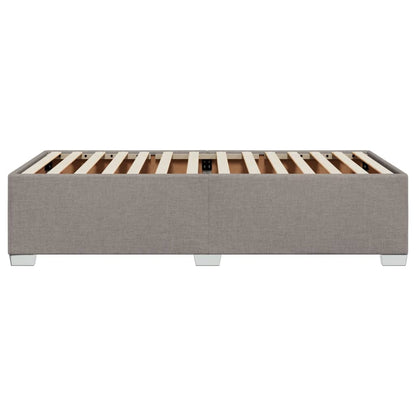 Bettgestell ohne Matratze Taupe 90x190 cm Stoff