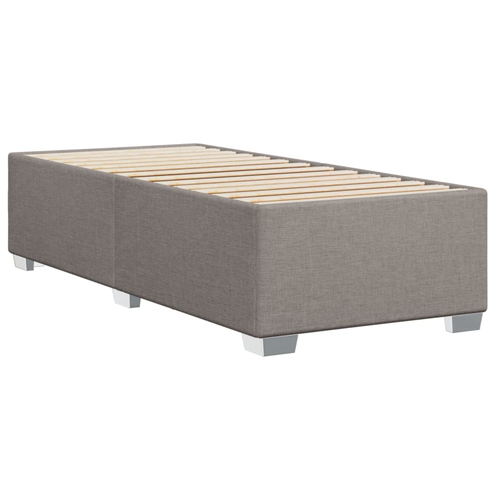 Bettgestell ohne Matratze Taupe 90x190 cm Stoff