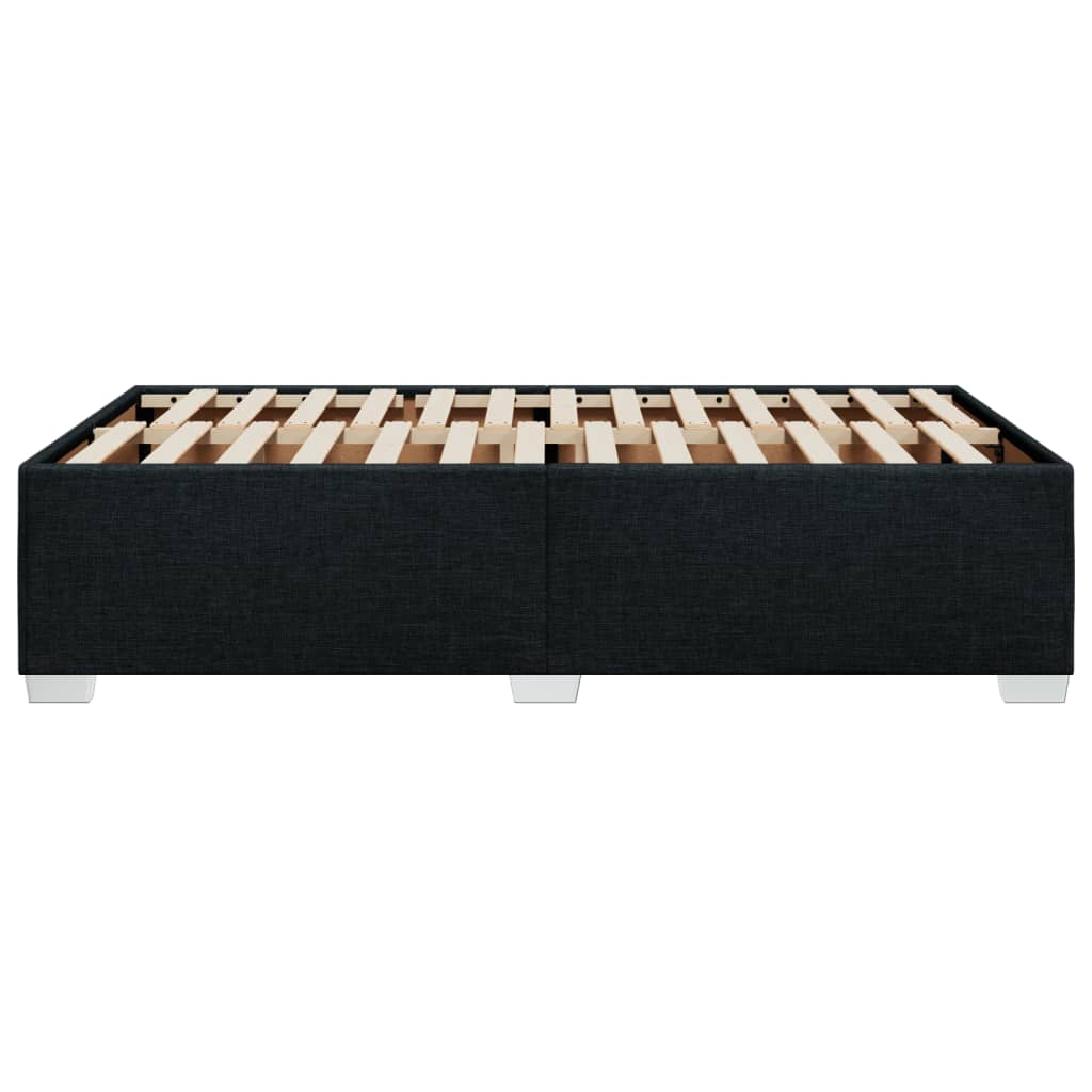 Bettgestell ohne Matratze Schwarz 120x190 cm Stoff