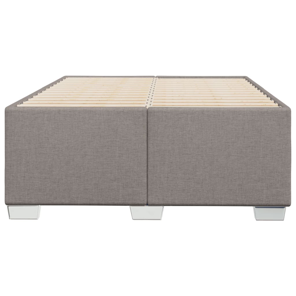 Bettgestell ohne Matratze Taupe 120x190 cm Stoff