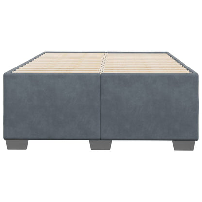 Bettgestell ohne Matratze Dunkelgrau 120x200 cm Samt