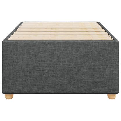 Bettgestell ohne Matratze Dunkelgrau 100x200 cm Stoff