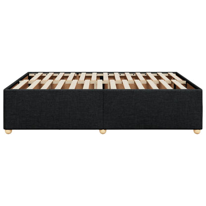 Bettgestell ohne Matratze Schwarz 140x190 cm Stoff